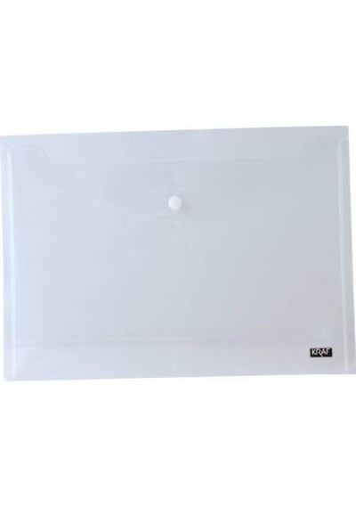 Kraf Çıtçıtlı Dosya A4 1209 Şeffaf