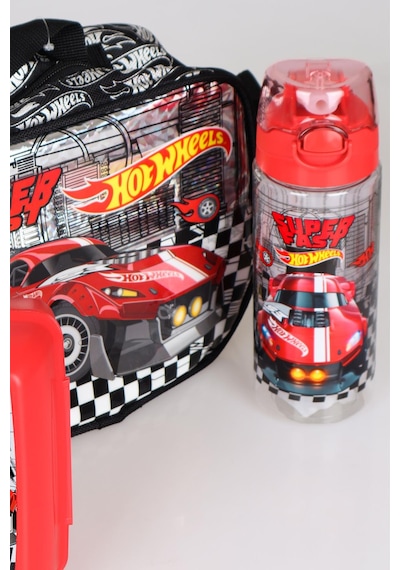 Dekomus İle Yeni Sezon Lisanslı Hot Wheels Beslenme Çantası, 2 Katlı Beslenme Kabı Ve 500 Ml Matara Seti Diğer