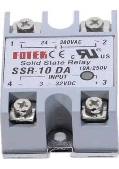 Ssr-10da Solid State Röle 10a - 3-32vdc Giriş 24-380vac Çıkış