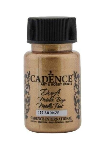 167 Bronze Dora Metalik Boya 50 Ml Karışık, Çok Renkli
