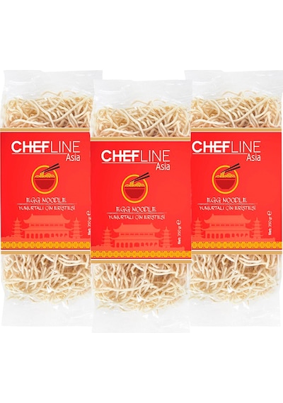 Chefline Asia Yumurtalı Çin Eriştesi 3 x 350 G