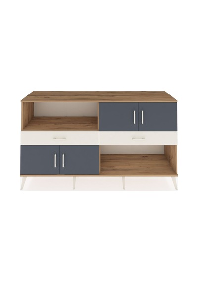 Hyperion Konsol 8 Raflı 3 Çekmeceli Tek Kapaklı 176x44x99 Çam-an Çam-antrasit/aytaşı Hyperion Konsol 8 Raflı 3 Çekmeceli Tek Kapaklı 176x44x99 Çam-an Çam-antrasit/aytaşı