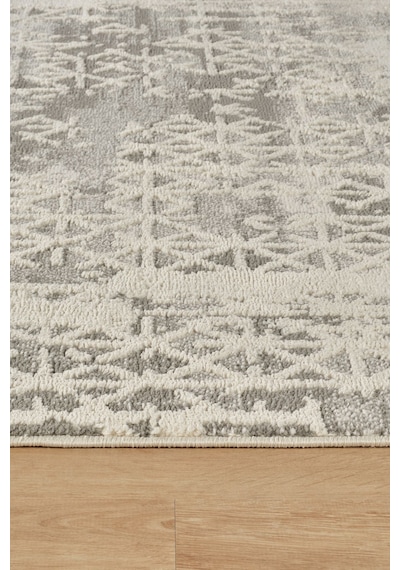 Kaşmir Halı 7/24 Sahara Marta Gri 100x300 CM Salon Mutfak Halısı Yolluk Kilim