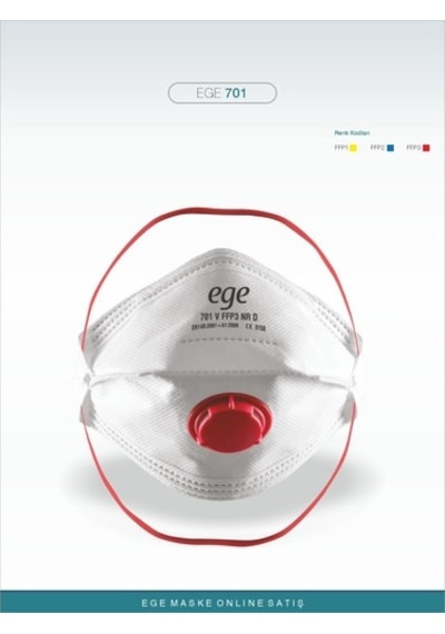 Ege 701 Ffp3 Nr N99 Ventilli Maske10'Lu