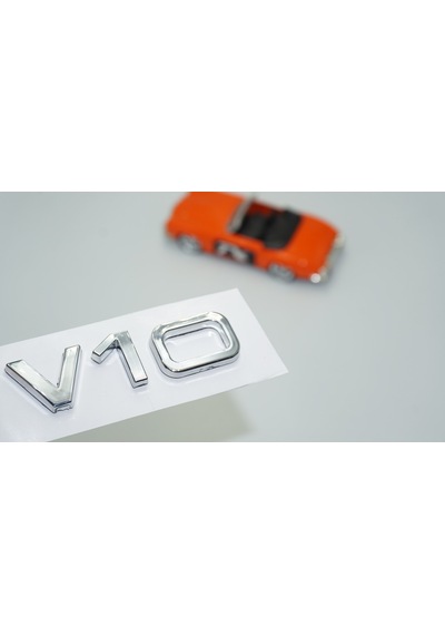 Dk Tuning V10 3m 3d Krom Abs Bagaj Logo Amblem Audi İle Uyumlu