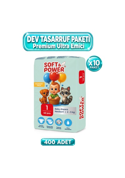 Bebek Bezi No:1 Yeni Doğan 2-5 Kg 40'lı 10 Paket 1 Numara