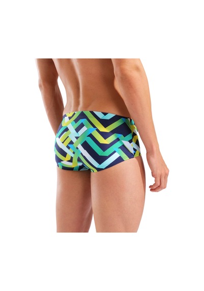 Arena Texture Swim Low Waist Short Erkek Mayo Navy Multi Navy Multi