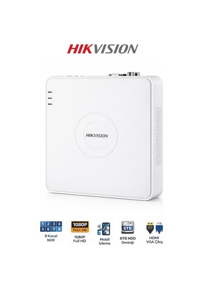 Ds-7108nı-q1 8 Kanal Nvr 6mp Canlı İzleme Destekli