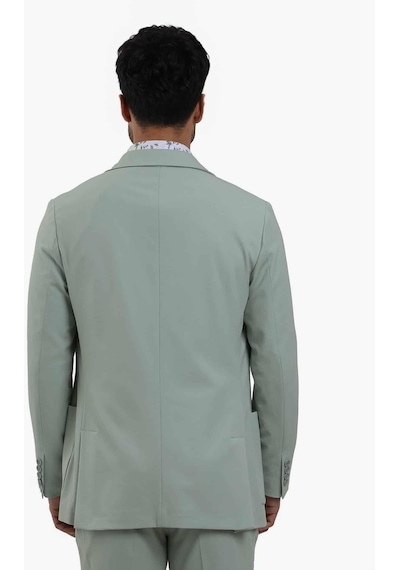 Dufy Yeşil Erkek Slim Fit Düz Mono Yaka Casual Ceket - 104431-yesıl Yeşil