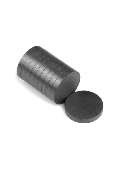 1000 Adet Siyah Mıknatıs 15x3mm - Silindir Ferrit / Seramik Mıknatısı Evimdeyokyok