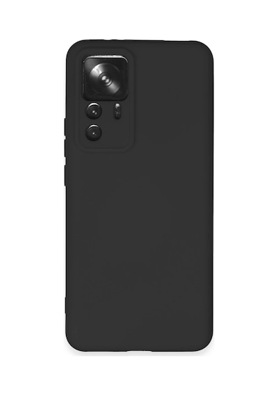 Xiaomi Mi 12t Pro Uyumlu Kılıf Nano İçi Kadife Silikon - Siyah