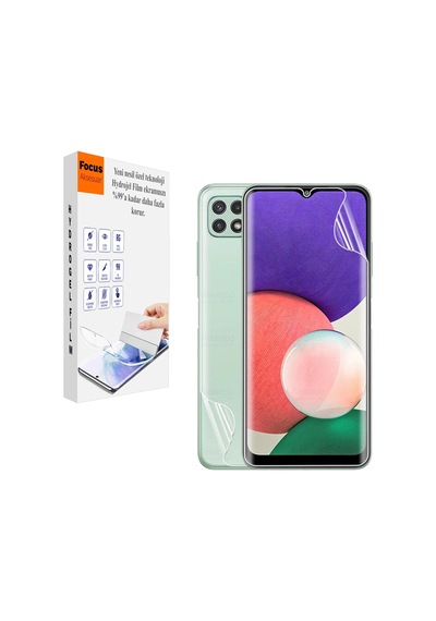 Samsung A12 Kırılmaz Cam Ön Ve Arka 2in1 Özel Kesim Hydrogel Film