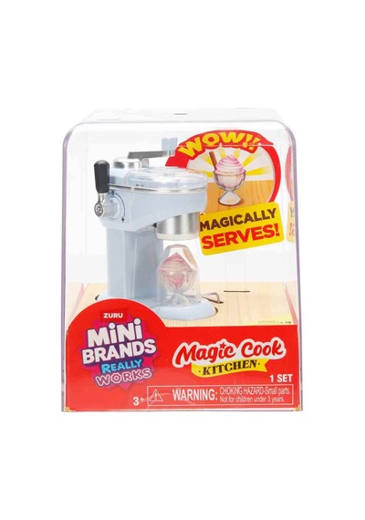 Mini Brands Magic Cook Kitchen Dondurma Makinesi Mini Mutfak Seti Çalışan Minyatür Oyuncak 3+