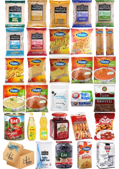 Blueden Kurban Kumanya Yardım Erzak Kolisi 31 Parça 1 Nolu Paket