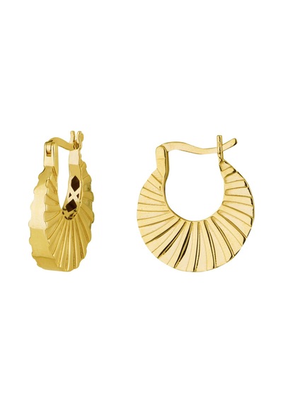 14 Ayar İtalyan İstiridye Altın Küpe 5,15 Gr-5960