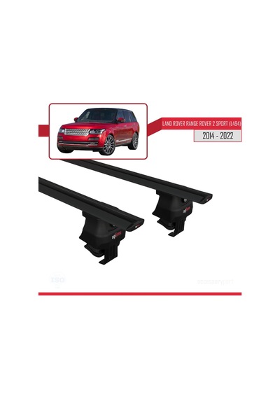Land Rover Range Rover 2 Sport L494 2014-2022 Arası İle Uyumlu Ace-4 Ara Atkı Tavan Barı Siyah