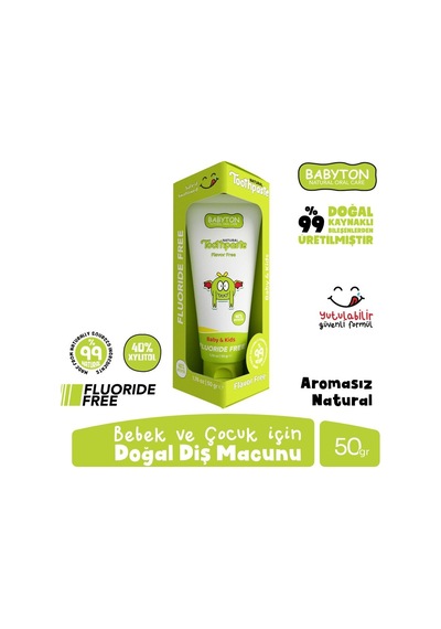 Babyton Organik Diş Macunu Natural 50gr