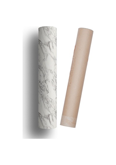 Masa Kaplama Folyo Kendinden Yapışkanlı Laminasyonlu Beyaz Siyah Mermer Desen 100cmx150cm
