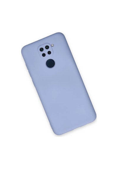 Xiaomi Redmi Note 9 Kılıf Nano İçi Kadife Silikon - Lila Düz Renkli