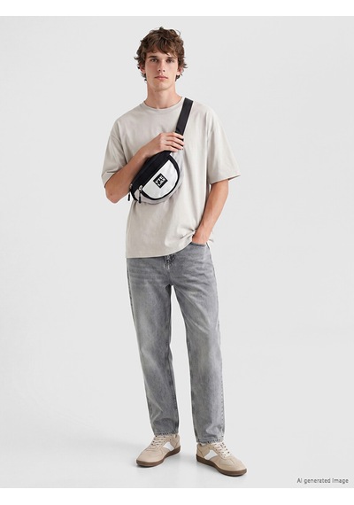 Lcw Jeans Gri 7145 Baggy Fit Erkek Jean Pantolon