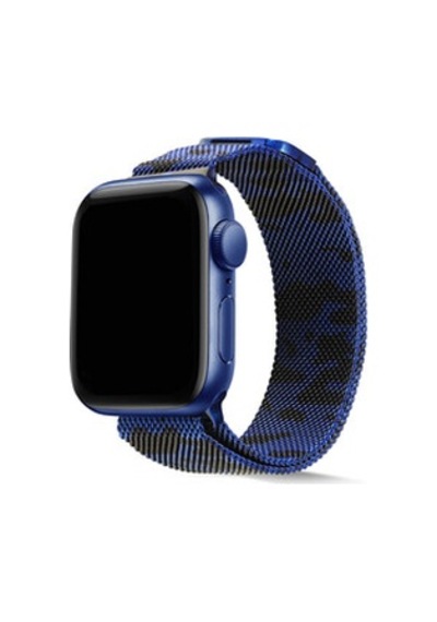 Apple Watch Uyumlu Ultra 49mm Kordon Krd-40 Metal Strap Kayış - Lacivert