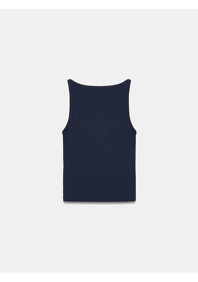 Dilvin 21048 Halter Yaka Top-k.lacivert