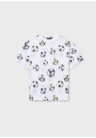Mayoral Erkek Çocuk T-shirt 6038 Beyaz