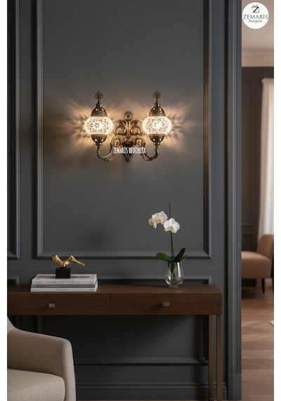 Çiftli Aplik Beyaz - 770682524 Beyaz
