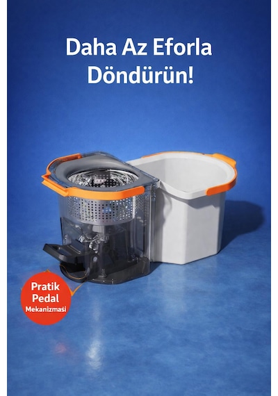Cleova Duoclean Temiz Ve Kirli Suyu Ayırabilen Çelik Temizlik Seti
