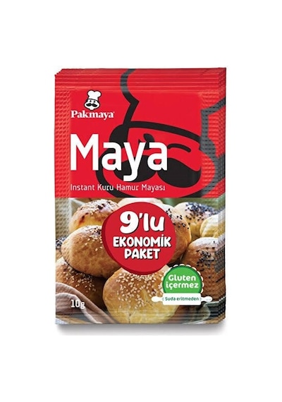 Pakmaya Instant Maya 9'lu 90 Gr X 4 Adet