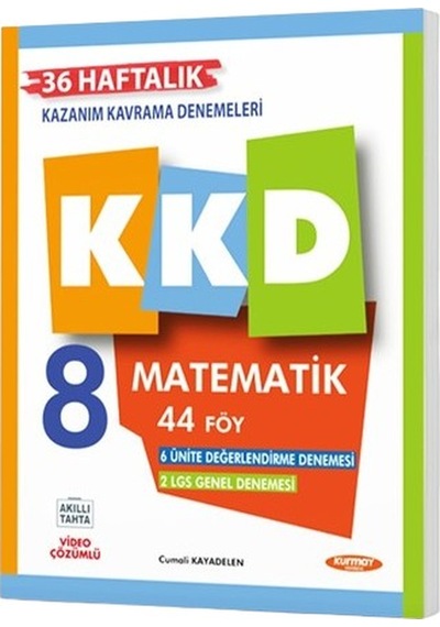 Kurmay Yayınları 8.sınıf Matematik Haftalık Kazanım Kavrama Denemeleri