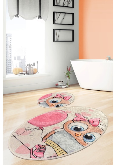 Kıtty Djt 2 Lı Set Banyo Halısı Çok Renkli