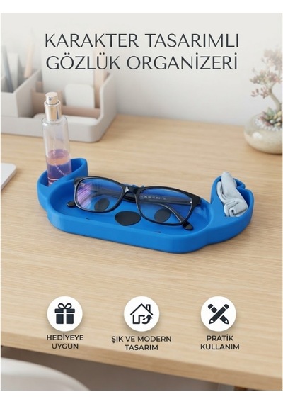 Stitch Karakter Tasarımlı Gözlük Tutucu Ve Organizer