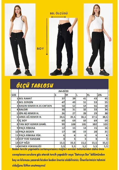 Jomax Siyah Kadın Yüksek Bel Modal Scuba Spor Eşofman Altı 0030s Siyah