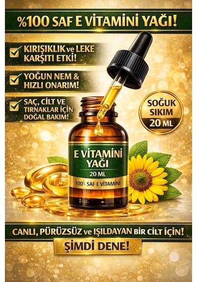 Life %100 Saf E Vitamini Yağı 20 ML