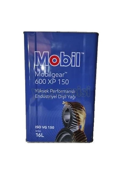 Mobil Gear 600 Xp 150 Yüksek Performanslı Endüstriyel Dişli Yağı Teneke 16 L
