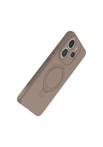 Newface Xiaomi Redmi Note 14 4g Regal Magsafe Standlı Kapak - Çöl Titanyum Bej