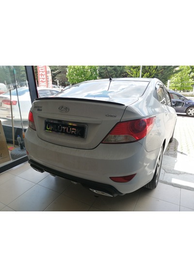 OtoÇizgi Hyundai Accent Blue Bagaj Üstü Spoiler-Spoyler Piano Black N11.382 OtoÇizgi