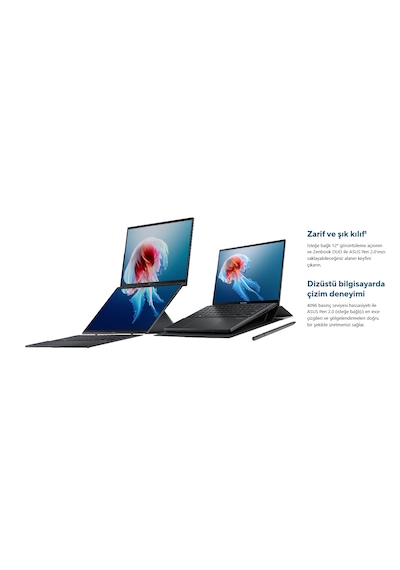 Asus ZenBook Duo Oled UX8406-QL300W Ultra 7 255H 32 GB 1 TB SSD 14" W11H Dizüstü Bilgisayar