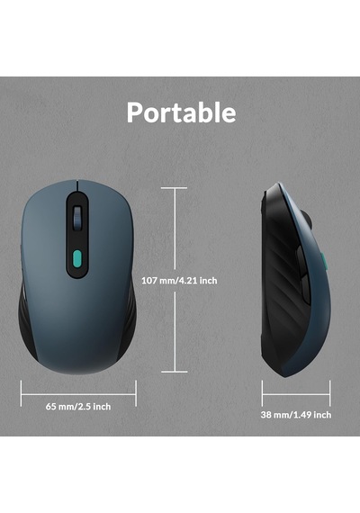 Bm25 Kablosuz Fare, Güvenilir Paw3212 Sensöre Sahiptir. 2.4 Ghz, Bluetooth Ve Usb Kablolu Bağlantı Bm25-c61
