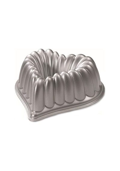, Nordicware 55548 Kek Kalıbı, Kalpli Çelenk, Alüminyum Döküm, Hacim: 2.5lt, 55548amz, Gümüş