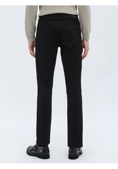 Kip Siyah Dokuma Slim Fit Casual Pamuk Karışımlı Pantolon 687357 Siyah Kip Siyah Dokuma Slim Fit Casual Pamuk Karışımlı Pantolon 687357 Siyah