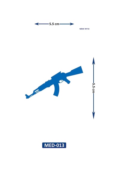 Keleş 5 Cm Minimal Geçici Dövme Yarı Kalıcı Geçici Dövme
