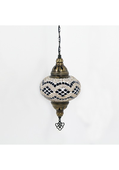 Dekoratif MOZAİK AVİZE TEKLİ OSMANLI LAMBASI DEKORATİF