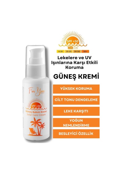 Güneş Kremi Leke Karşıtı, Spf50+ Faktörlü 100 Ml Güneş Kremi