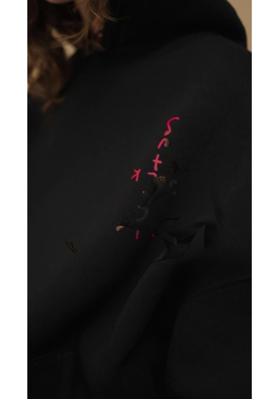 Startmore Unisex Cactus Jack Bandana Siyah Sweatshirt Siyah