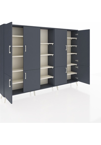Arges Dolap 14 Raflı 8 Kapaklı 220x30x163 Antrasit-antrasit/aytaşı Antrasıt/aytası - Antrasıt Arges Dolap 14 Raflı 8 Kapaklı 220x30x163 Antrasit-antrasit/aytaşı Antrasıt/aytası - Antrasıt