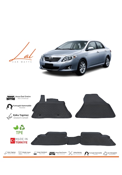 Toyota Corolla 3d Havuzlu Paspas 2007-2013 Uyumlu