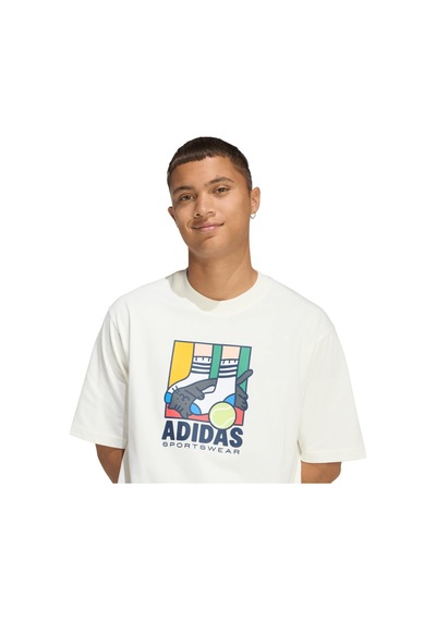 Ke4341-e Adidas M Anı Pop Ply T Erkek T-shirt Beyaz Ke4341-e Beyaz