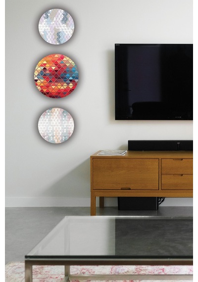 Kristal Desenli Mdf Ahşap Duvar Tablosu, Salon, Yatak Odası Dekoratif Süs